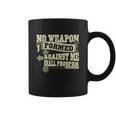 No Weapon Formed Against Me Shall Prosper Christian T-Shirt Coffee Mug