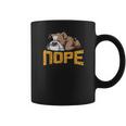 Nope Lazy English Bulldog Funny Dog Pet Lover Coffee Mug