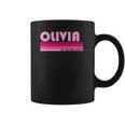 Olivia Name Personalized Retro Vintage 80S 90S Birthday Coffee Mug