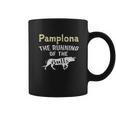 Pamplona The Running Of The Bulls Cattle Party Spain Coffee Mug