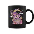 Pastel Goth Wiccan Cat Cute Creepy Witchy Cat Halloween Men Women T-Shirt Graphic Print Casual Unisex Tee Coffee Mug