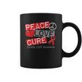 Peace Love Cure Sickle Cell Anemia Coffee Mug