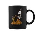 Peanuts Snoopy Jumping Into Leaf Autumn Shirt Coffee Mug