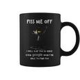 Piss Me Off I Will Slap You So Hard Black Cat Coffee Mug