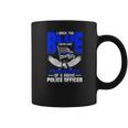 Police Flag Nephew Backs Blue For Police Aunt Coffee Mug