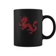 Red Chinese Firedrake Dragon Print Art Wear Coffee Mug