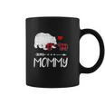 Red Plaid Mommy Bear Two Cubs Matching Buffalo Xmas Coffee Mug