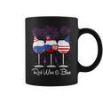 Red Wine & Blue 4Th Of July Wine Red White Blue Wine Glasses V9 Coffee Mug