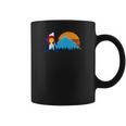 Retro Bigfoot Sun Mountain Colorado State Flag Shirt Gift Coffee Mug