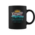 Retro Columbia California Mountains Sun Grunge Art Souvenir Coffee Mug