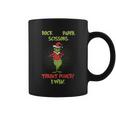 Rock Paper Scissors Throat Punch I Win Funny Grinch Coffee Mug