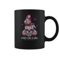 Sally Fight Like A Girl Breast Cancer Awareness Sugar Skull Shirt Coffee Mug