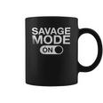 Savage Mode On Black And White Men Coffee Mug