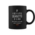 Silhouetto Of A Man Mango Funny Song Lyric Silhouette Design Coffee Mug