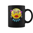 Smiling Emojis Lady Bling Face Glasses Costume Coffee Mug