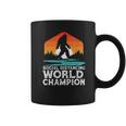 Social Distancing World Champion Funny Bigfoot Coffee Mug