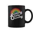 Spooky Scary Sunday Trendy Retro Rainbow Coffee Mug