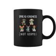 Spread Kindness Not Germs Dog Face Funny Social Distancing Coffee Mug