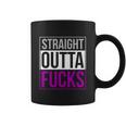 Straight Outta Fucks Pride Asexuality Asexual Flag Lgbt Gift Graphic Design Printed Casual Daily Basic Coffee Mug