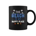 Summer Vacations Outfit The Beach Is My Happy Place Coffee Mug