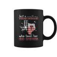 Texas Tech Red Raiders Woman Checkered Pattern State Map Coffee Mug