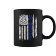 Thin Blue Line Flag American Us Marshal Coffee Mug