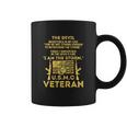 U S M C Veteran I Am The Storm Gold Foil Effect Graphic Design Printed Casual Daily Basic Coffee Mug