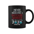 Never Underestimate Who Survived The Pandemic Daycare Worker Coffee Mug