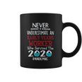 Never Underestimate Who Survived The Pandemic Early Years Worker Coffee Mug