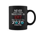 Never Underestimate Who Survived The Pandemic Emt Coffee Mug