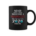 Never Underestimate Who Survived The Pandemic Pharmacist Coffee Mug