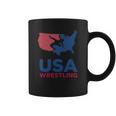 Usa Wrestling Eroded Coffee Mug