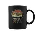 Vintage August 1974 Retro 47 Years Old 47Th Birthday Idea Coffee Mug