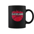 Vintage Downtown Cleveland Ohio Skyline Baseball Coffee Mug