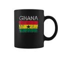 Vintage Ghana Ghanaian Flag Pride Gift Coffee Mug