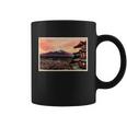 Vintage Japanese Mt Fuji Pagoda And Cherry Blossoms Coffee Mug