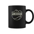 Vintage Milwaukee Wisconsin Cityscape Basketball Coffee Mug