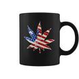 Vintage Weed American Flag 420 Coffee Mug