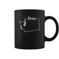 Washington State Home I Love Evergreen State Seattle Coffee Mug