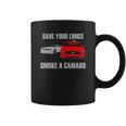 Wheel Spin Addict Mens Save Your Lungs Smoke A Camaro Coffee Mug