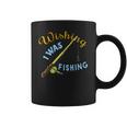 Wishing I Was Fishing Graphic Coffee Mug