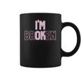 Womens Pastel Goth Aesthetic Im Ok Broken Coffee Mug