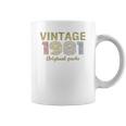 40Th Birthday Gift Retro Birthday Vintage 1981 Coffee Mug