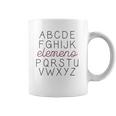 Abc Elemeno Teacher Letters Printed Funny Saying Inspirational Coffee Mug