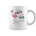 Adios School Hello Pool Flamingo Teacher Life Coffee Mug