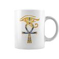 Ancient Egypt God Eye Of Horus Ankh Egyptian Symbol Coffee Mug