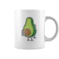 Avocado Seed Fat Funny Vegan Big Scratching Coffee Mug