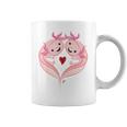 Axolotl Amphibian Love With Heart Valentine Coffee Mug