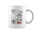 Back To The Future Delorean Blueprint Coffee Mug