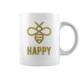 Bee Happy Funny Vintage Graphic Honey Bumblebee Coffee Mug